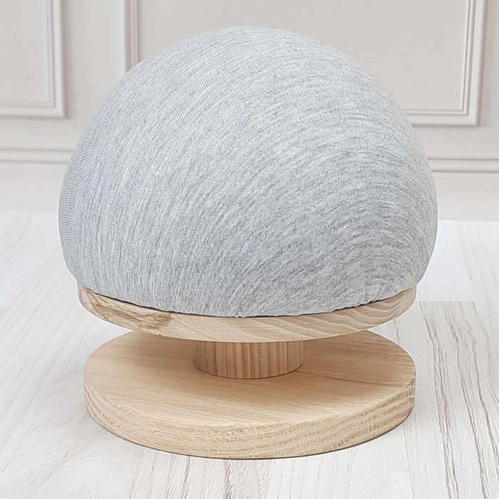 Кравецька колодка для ВТО Needle Craft Груди на підставці 14 см Сірі