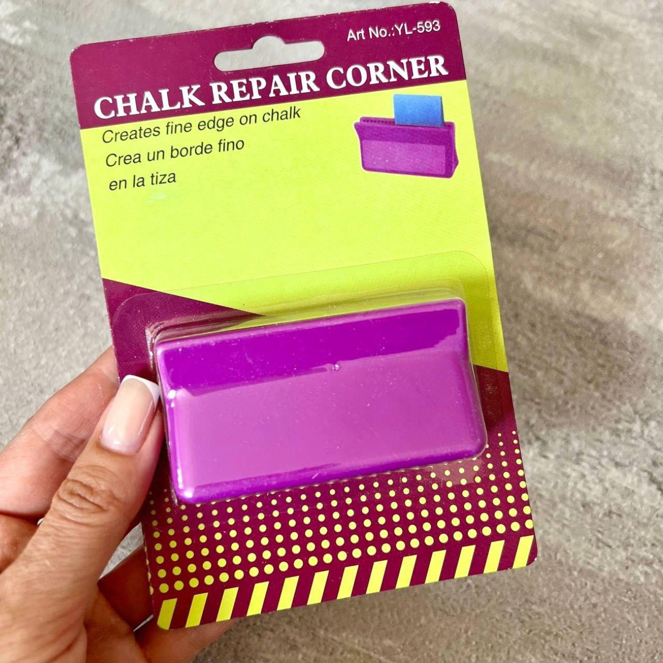 Точилка для крейди та мила фіолетова