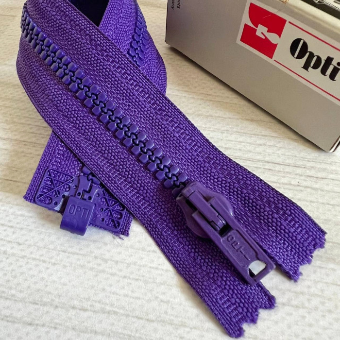 Тракторна блискавка роз'ємна Opti, 25 см (фіолет)