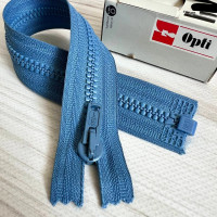 Тракторна блискавка роз'ємна Opti, 50 см (блакитно-сіра)