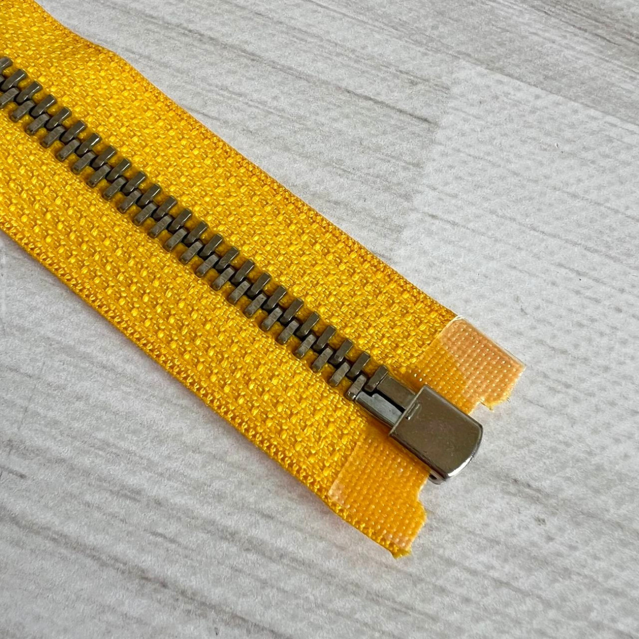 Блискавка металева роз'ємна Opti, 45 см (жовта)