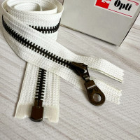 Блискавка металева роз'ємна Opti, 30 см (молочна)