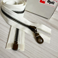 Блискавка металева роз'ємна Opti, 30 см (молочна)