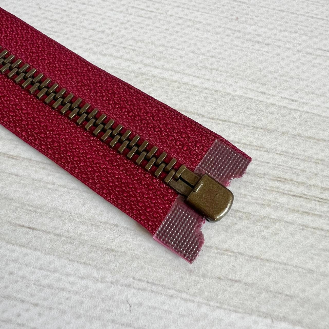 Блискавка металева роз'ємна Opti, 75 см (бордо)