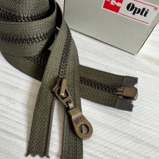 Блискавка металева роз'ємна Opti, 50 см (хакі)