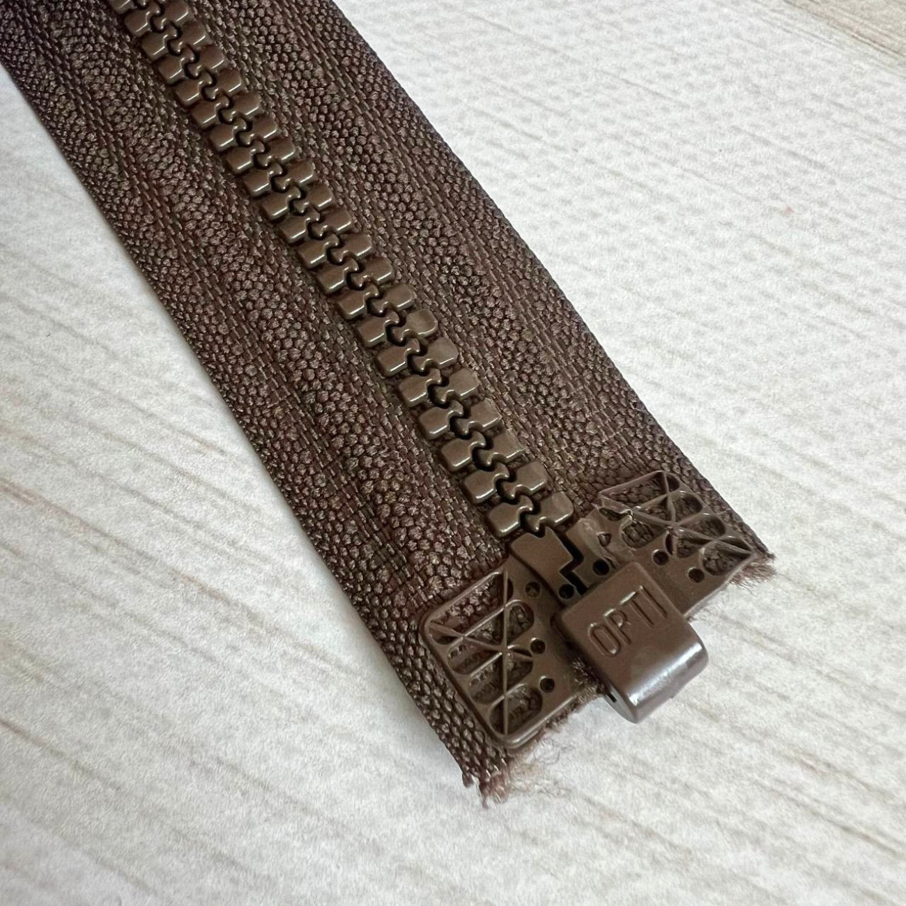 Тракторна блискавка роз'ємна Opti, 75 см (коричнева)