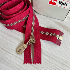 Блискавка металева роз'ємна Opti, 80 см (бордо)