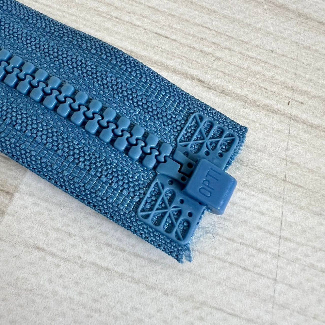 Тракторна блискавка роз'ємна Opti, 80 см (блакитно-сіра)