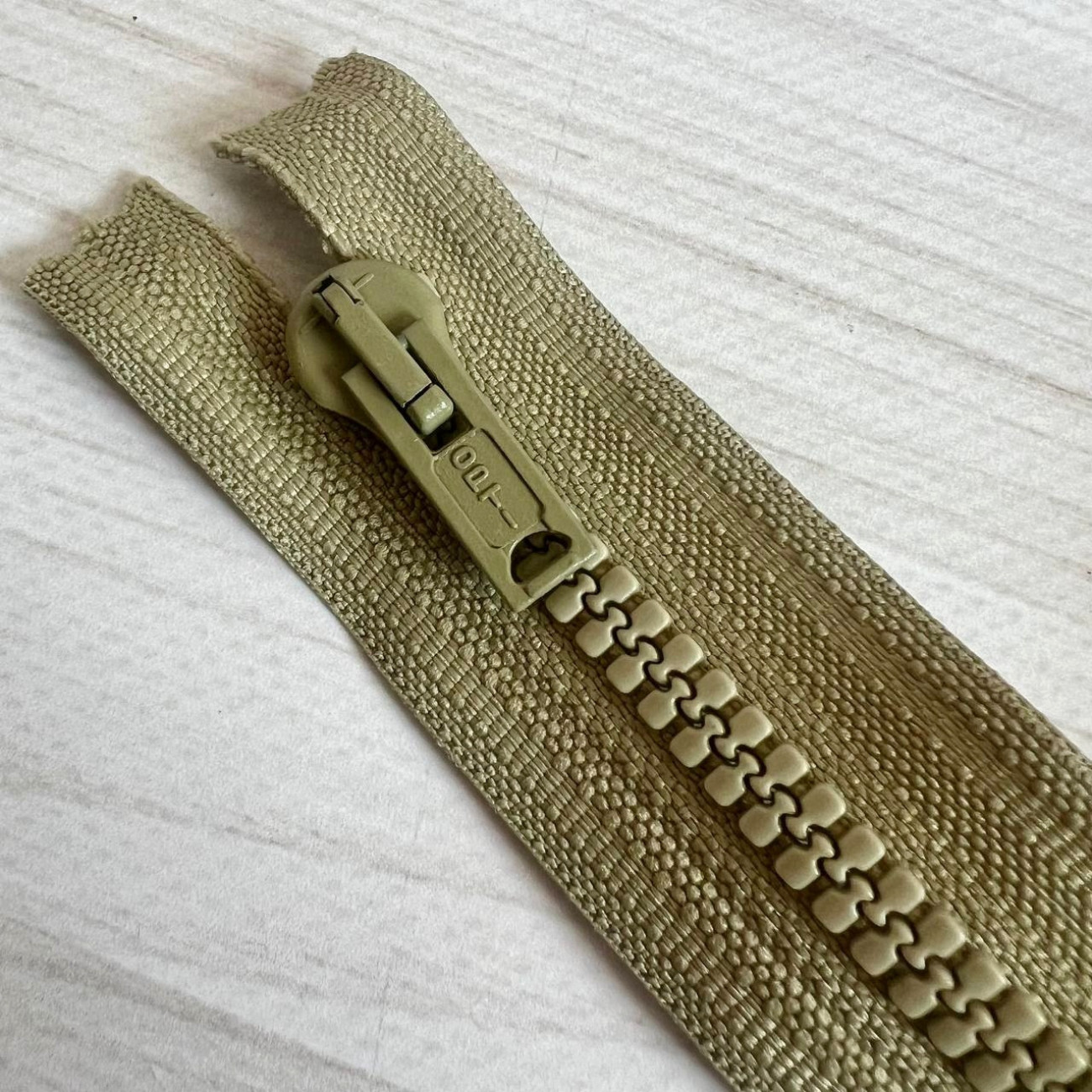 Тракторна блискавка роз'ємна Opti, 40 см (світлий-хакі)