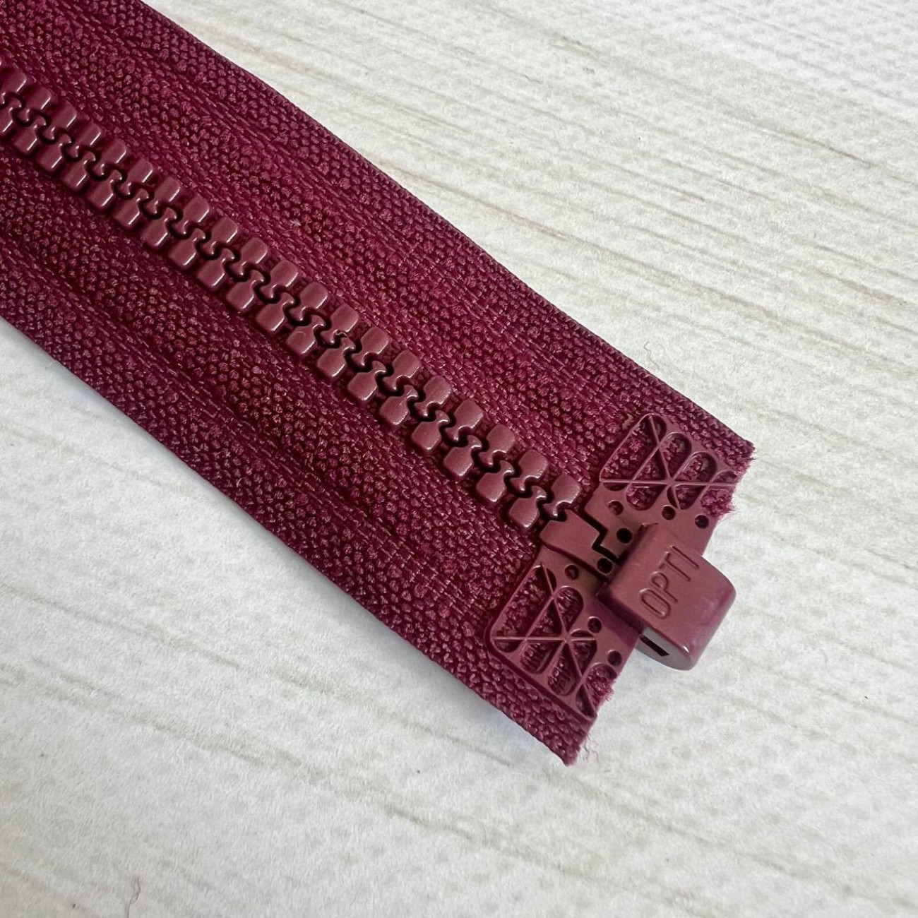 Тракторна блискавка роз'ємна Opti, 50 см (бордо)