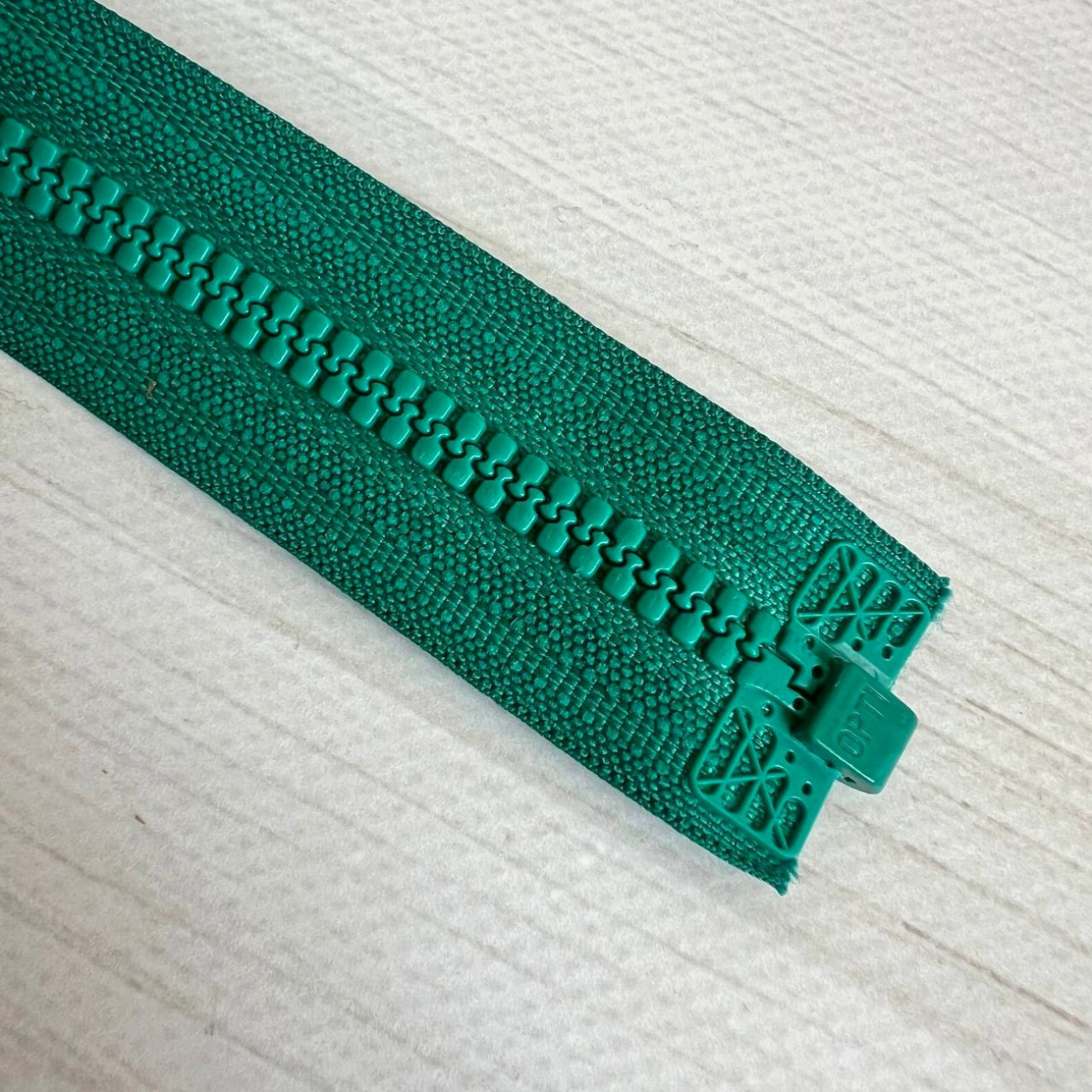 Тракторна блискавка роз'ємна Opti, 55 см (малахітова)