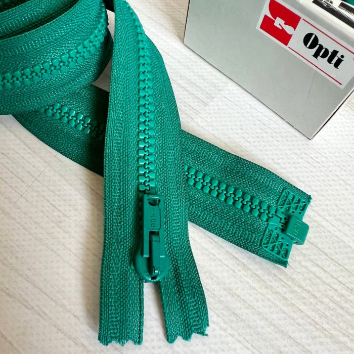 Тракторна блискавка роз'ємна Opti, 55 см (малахітова)