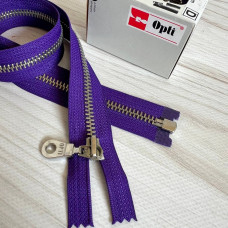 Блискавка металева роз'ємна Opti, 55 см (фіолет)