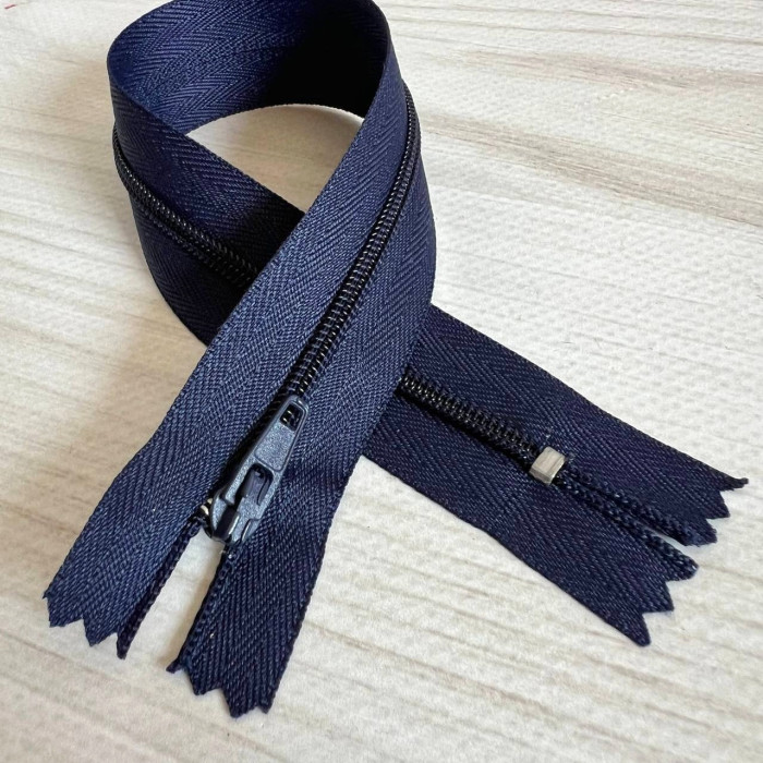 Вита блискавка нероз'ємна, 25 см (темно-синя)