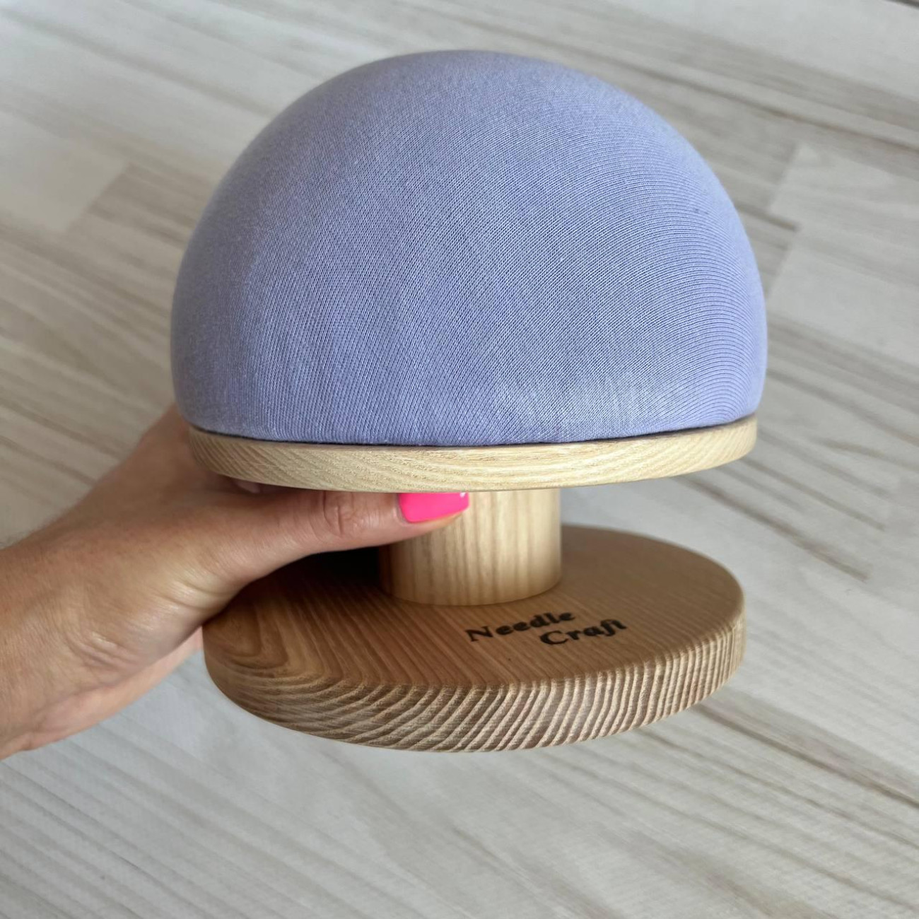 Кравецька колодка для ВТО Needle Craft Груди на підставці 14 см Лілові