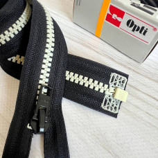 Тракторна блискавка роз'ємна, 45 см (чорна/флуоресцентна)