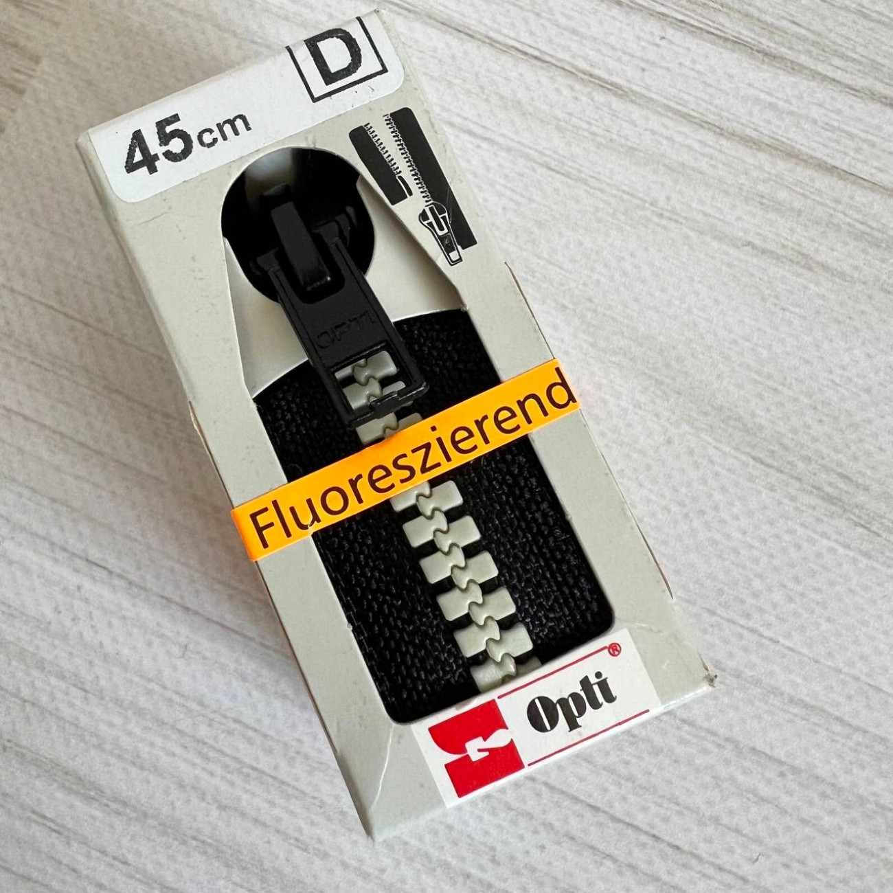 Тракторна блискавка роз'ємна, 45 см (чорна/флуоресцентна)