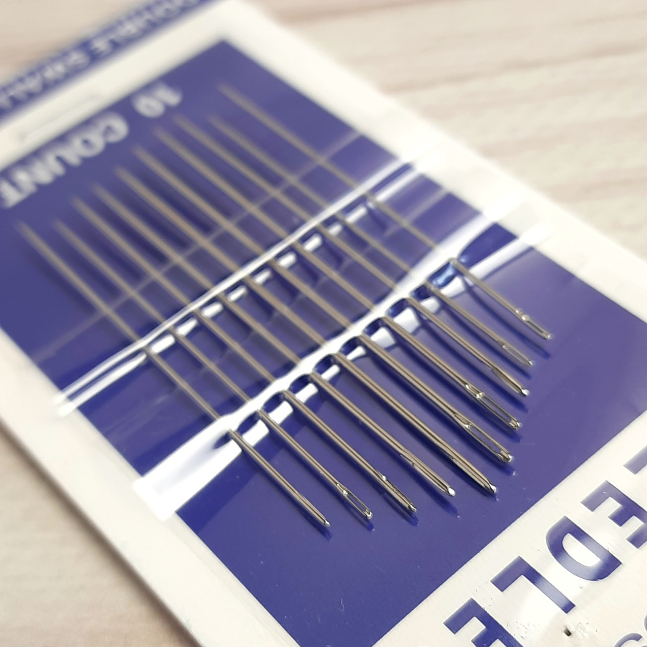 Голки для ручного шиття асорті, набір (10 шт)