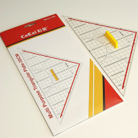 Лінійка трикутник з жовтою ручкою KJ-1330