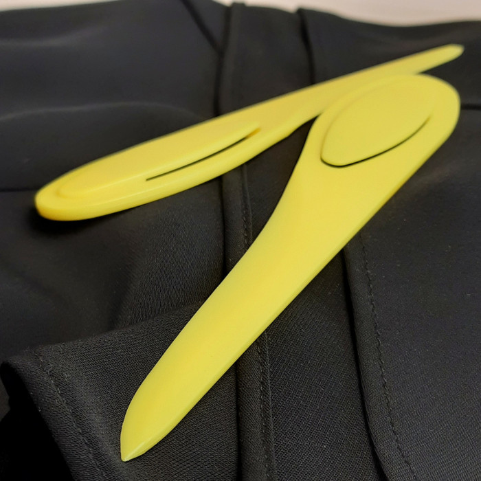 Кілочок пластиковий для вивертання кутів (жовтий)