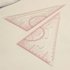 Лінійка трикутник масштабний (1:5)