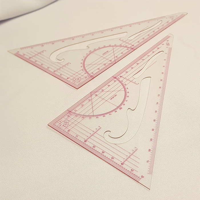 Лінійка трикутник масштабний (1:5)