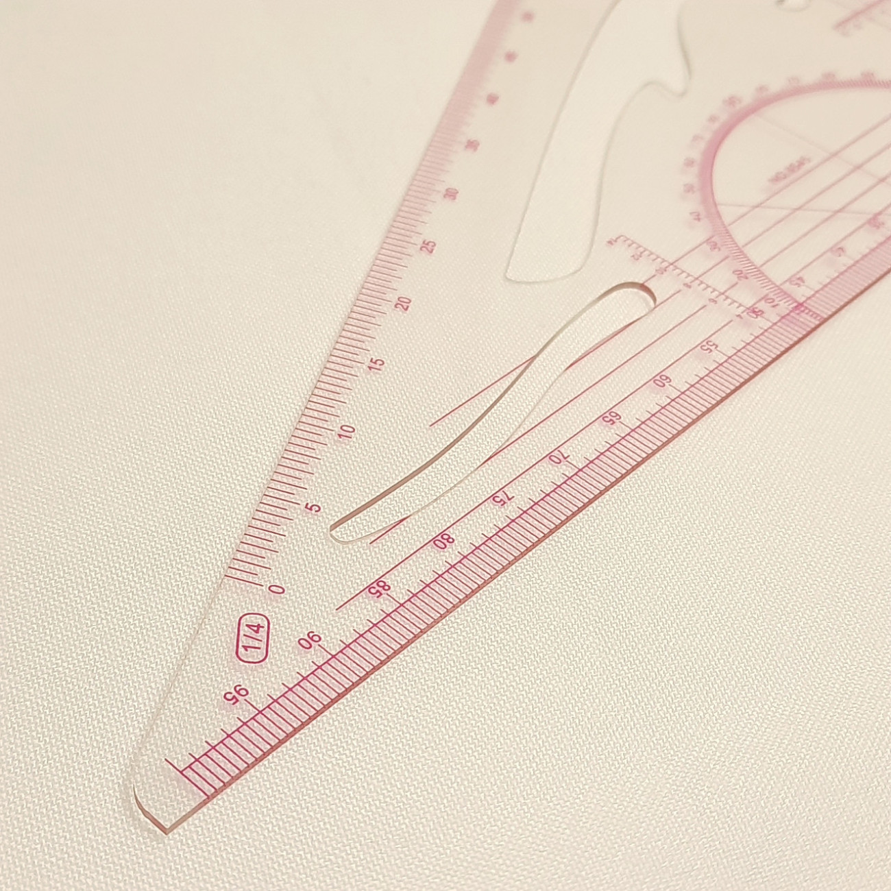 Лінійка трикутник масштабний (1:5)