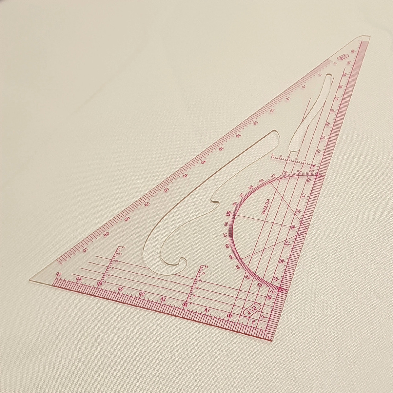 Лінійка трикутник масштабний (1:5)