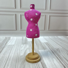 Гольниця-манекен Needle Craft рожева в горошок