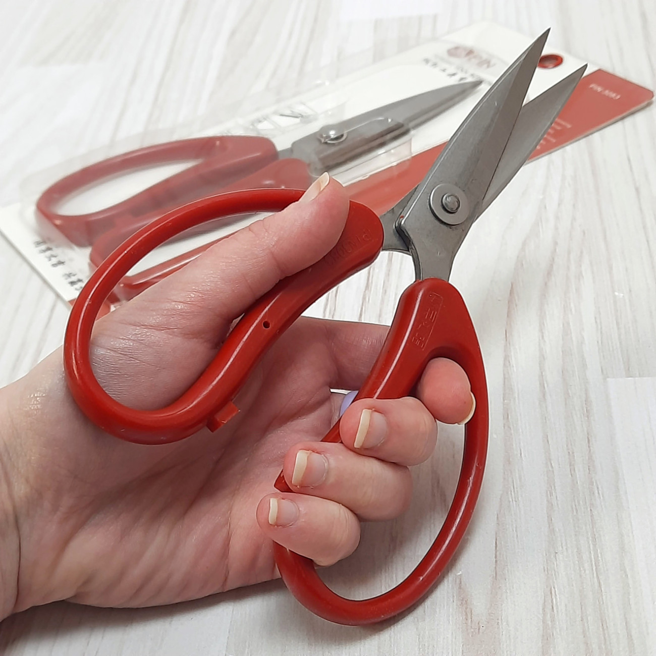 Ножиці універсальні PIN Бордові