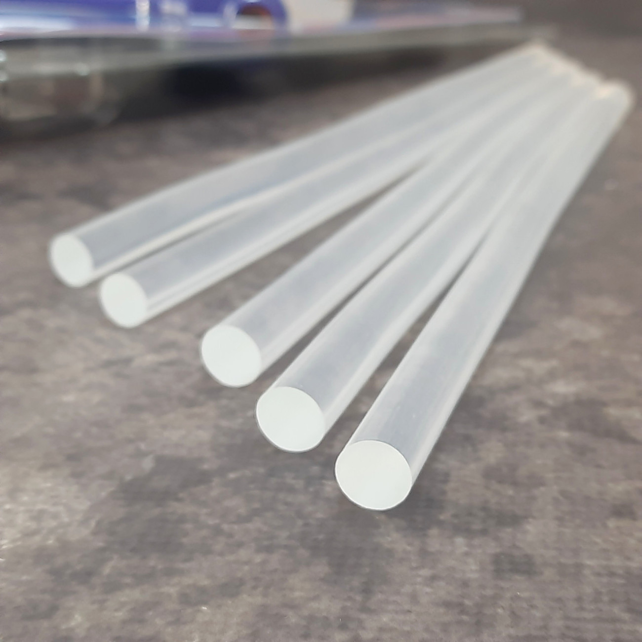 Клей стрижневий для клейового пістолета 11 мм, прозорий (10шт)