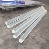 Клей стрижневий для клейового пістолета 11 мм, прозорий (5шт)