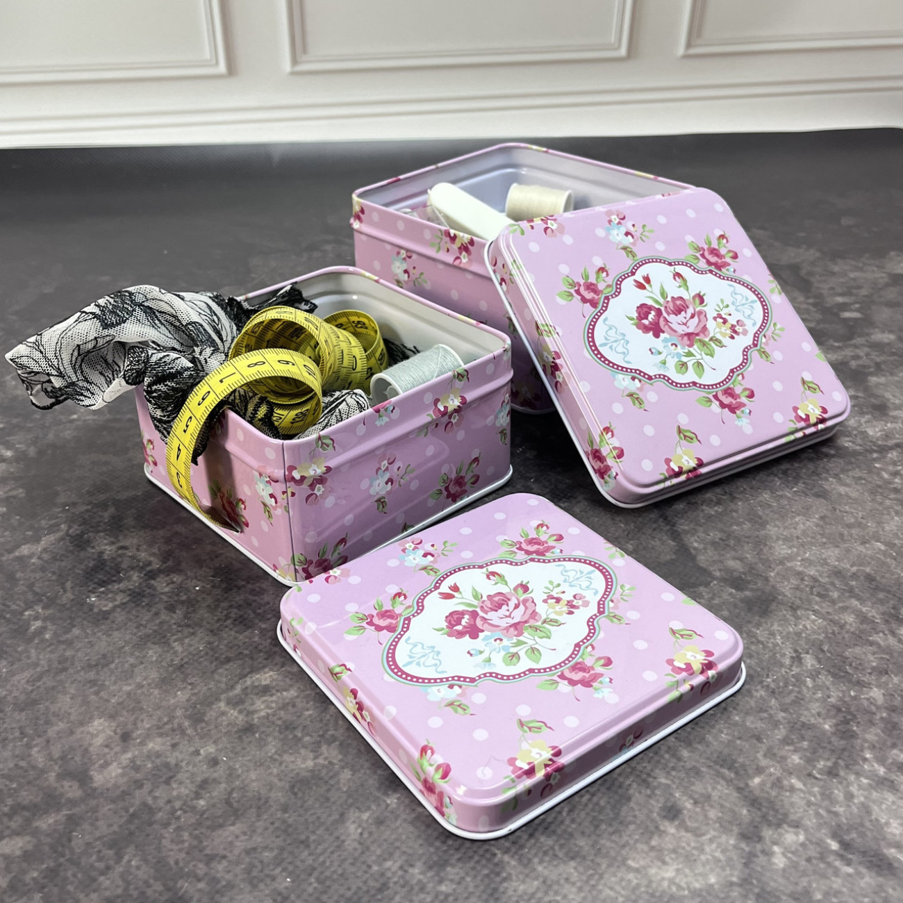 Набір коробок металевих Rose (2шт)