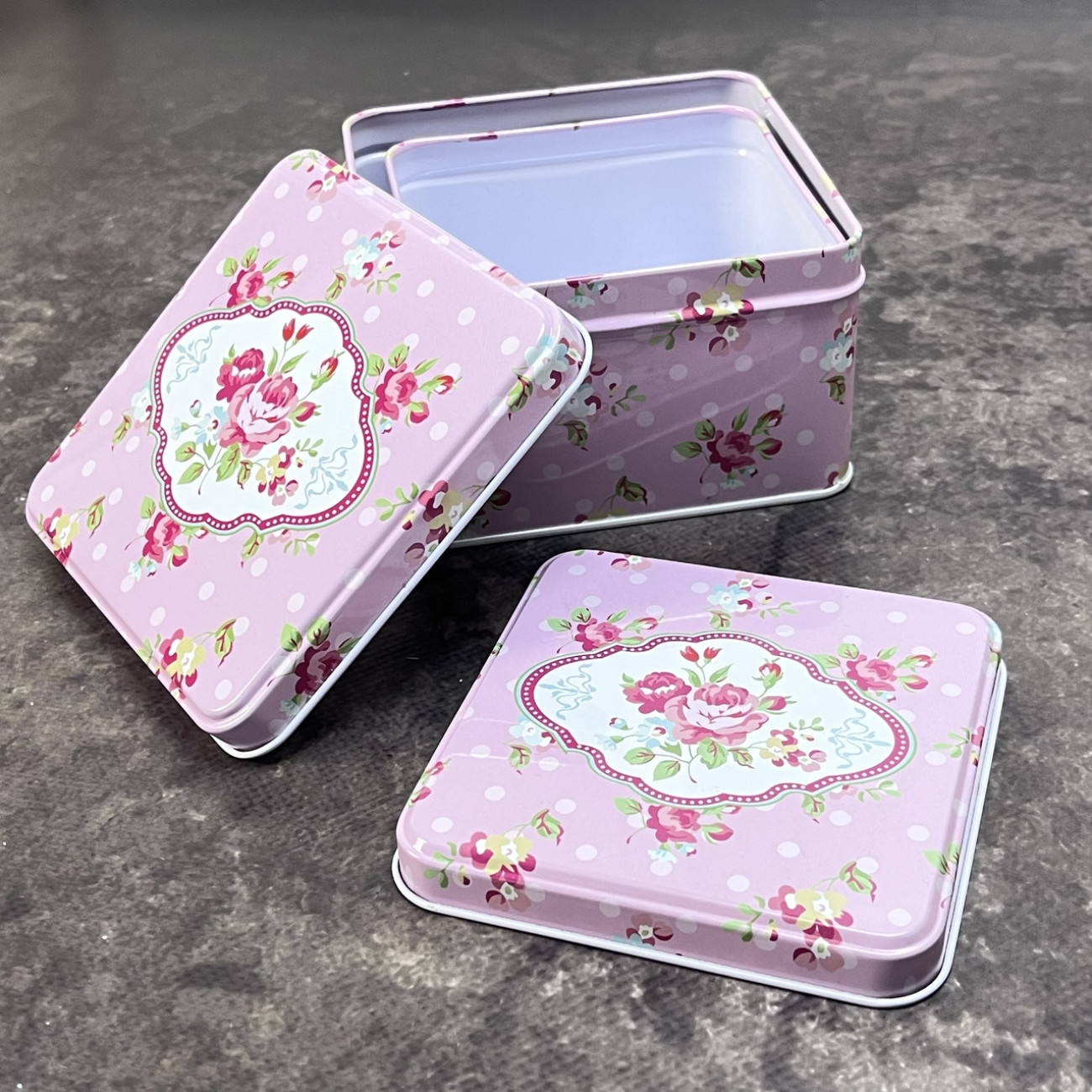 Набір коробок металевих Rose (2шт)