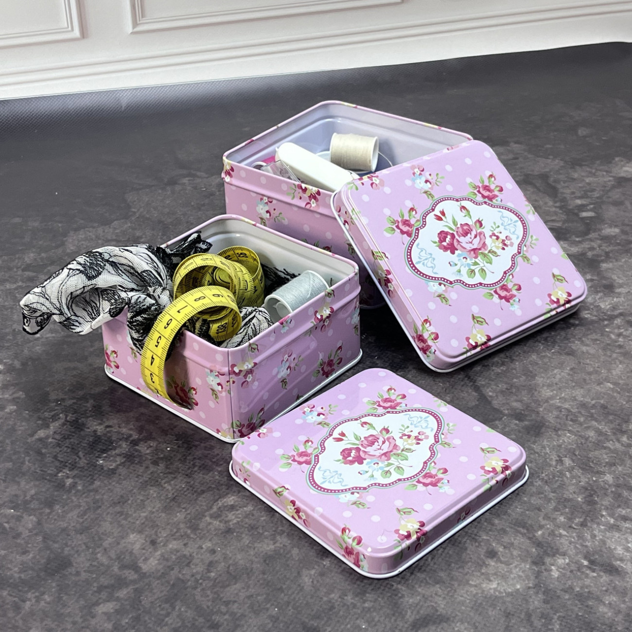 Набір коробок металевих Rose (2шт)