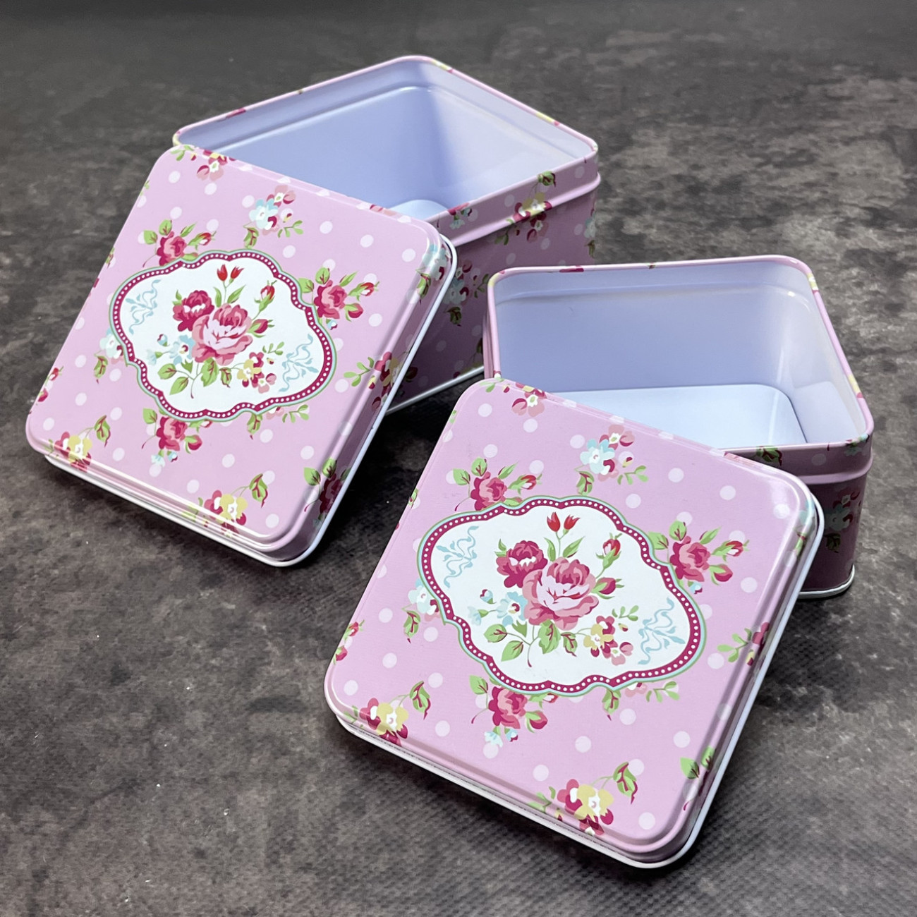 Набір коробок металевих Rose (2шт)