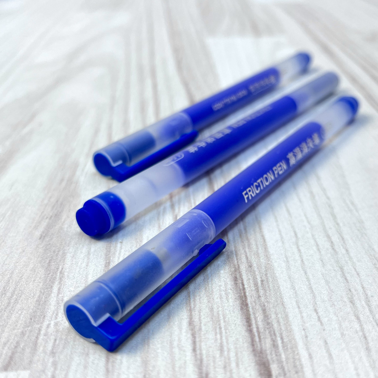 Ручка термозникаюча (фрикційна) для розмітки на шкірі (синя)