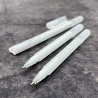 Ручка термозникаюча (фрикційна) для розмітки на шкірі (біла)