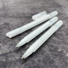 Ручка термозникаюча (фрикційна) для розмітки на шкірі (біла)