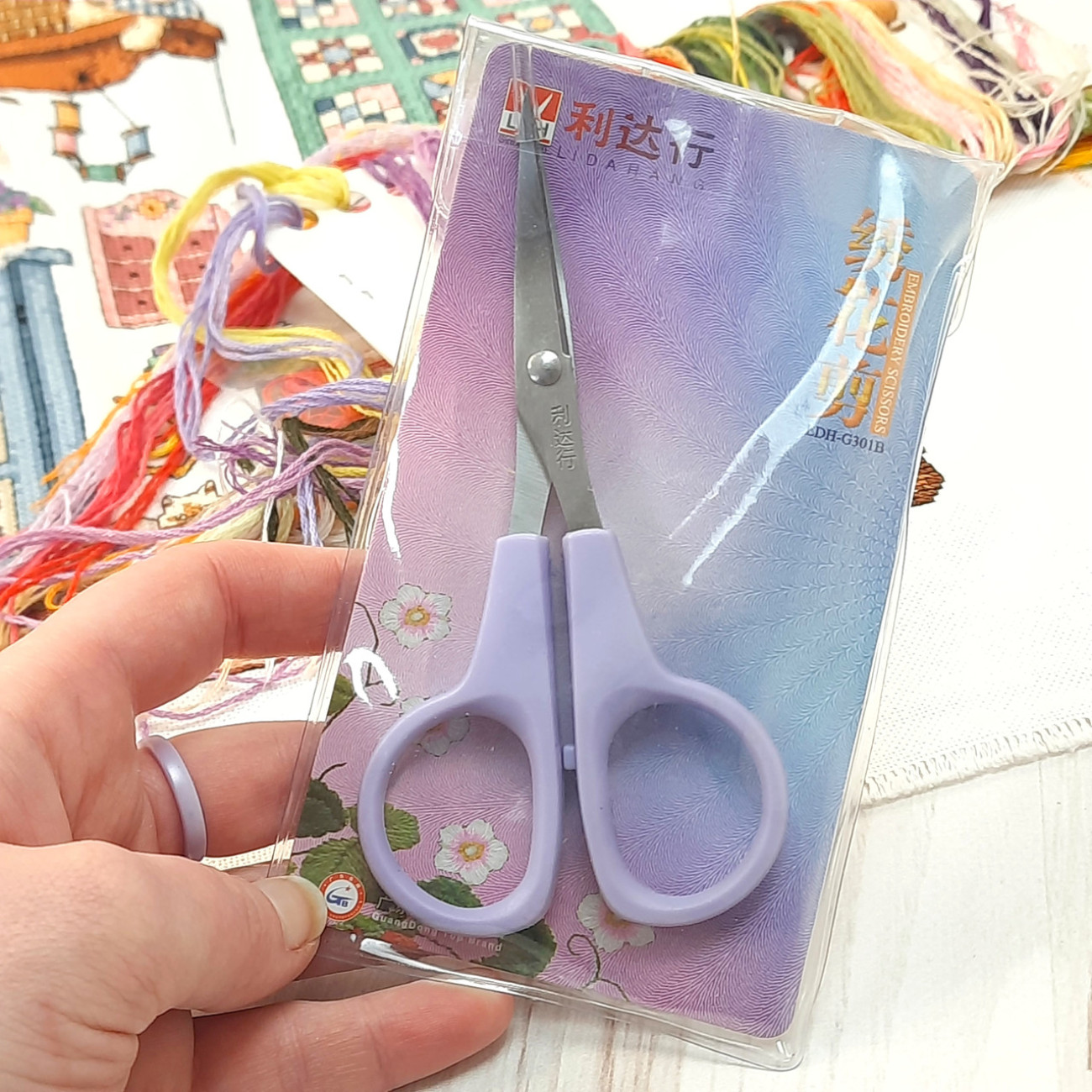 Ножиці для дрібних робіт, вигнуті (12см), LDH