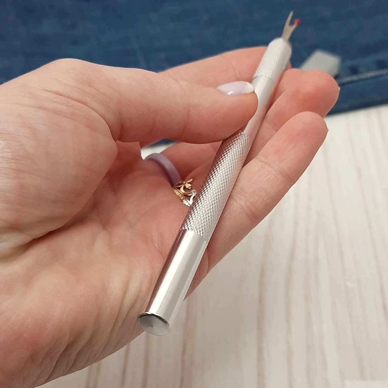 Розпорювач металевий зі змінними лезами (срібний)