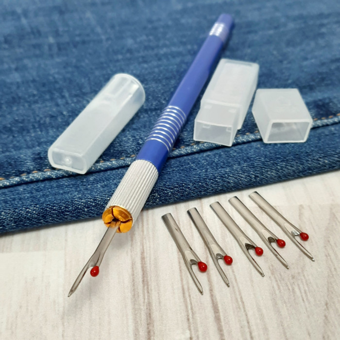 Розпорювач металевий зі змінними лезами (синій)