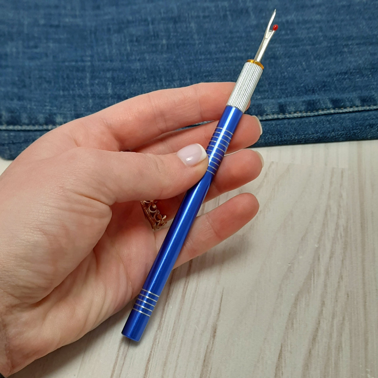 Розпорювач металевий зі змінними лезами (синій)