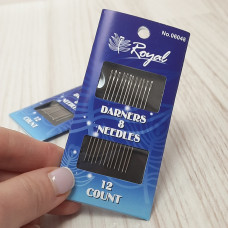 Голки для ручного шиття Royal №8, набір (12 шт)
