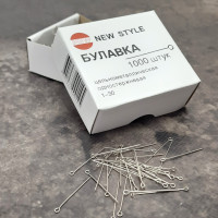 Кравецькі швейні булавки з петелькою New Style, 30 мм, 65 г