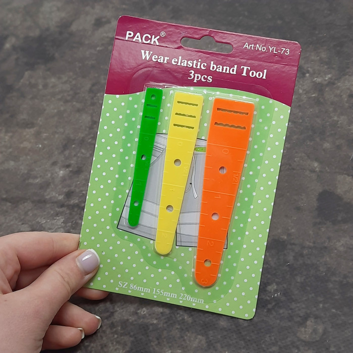 Резинковтягувачі кольорові, набір 3 шт