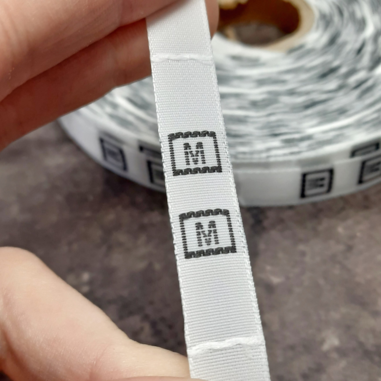 Розмірники жакардові М білі , 10шт