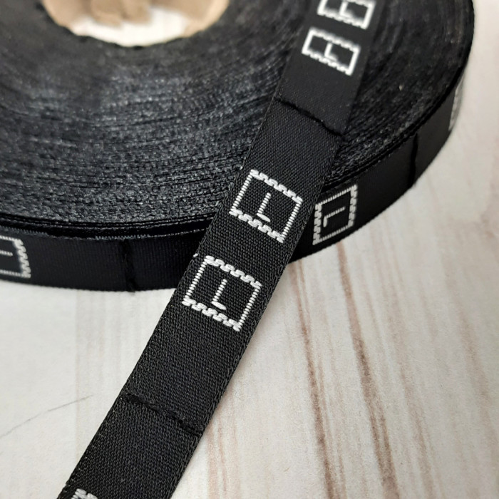 Розмірники жакардові L чорні , 10шт