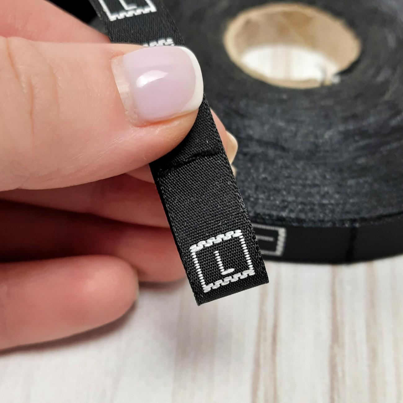 Розмірники жакардові L чорні , 10шт