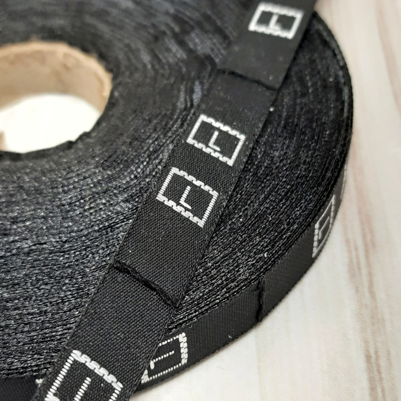 Розмірники жакардові L чорні , 10шт